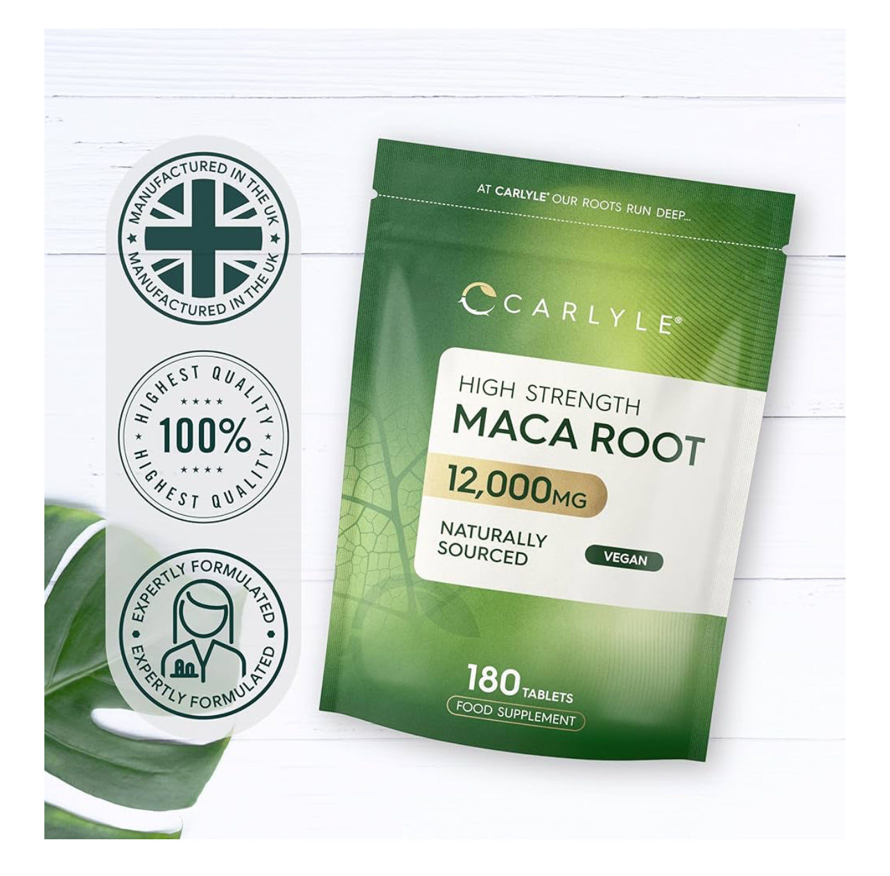 Carlyle Yellow Maca Root Tablets 12,000mg