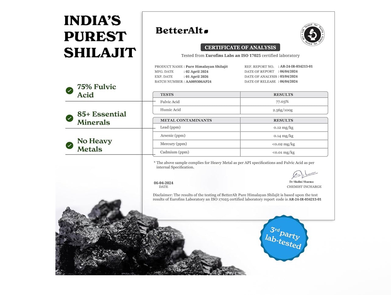 BetterAlt Himalayan Shilajit