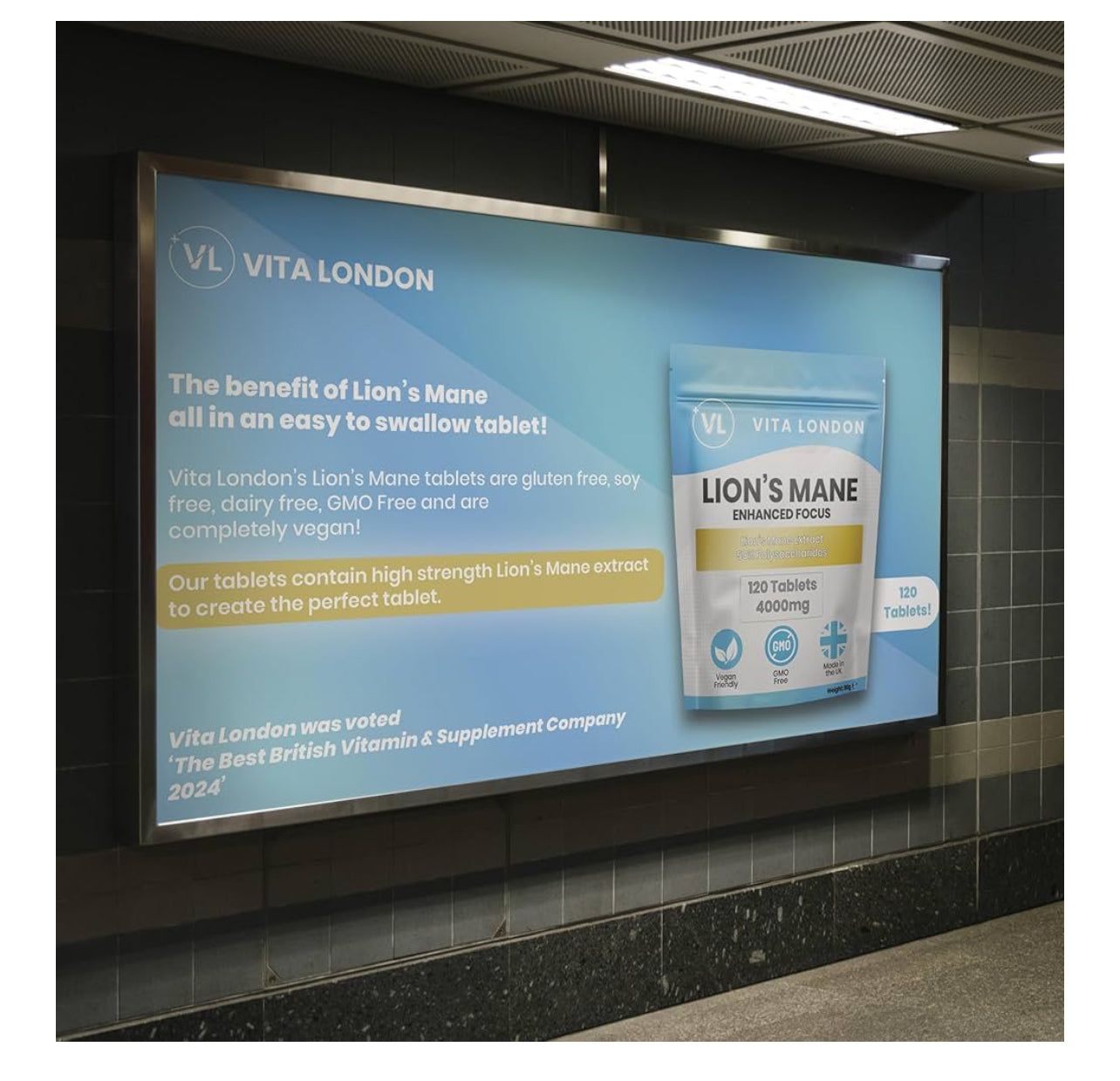 Lions Mane Supplement 4000mg | 2 Month Daily Supply