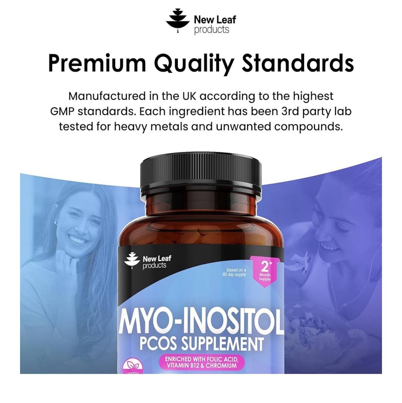 New Leaf Myo-Inositol PCOS Supplement