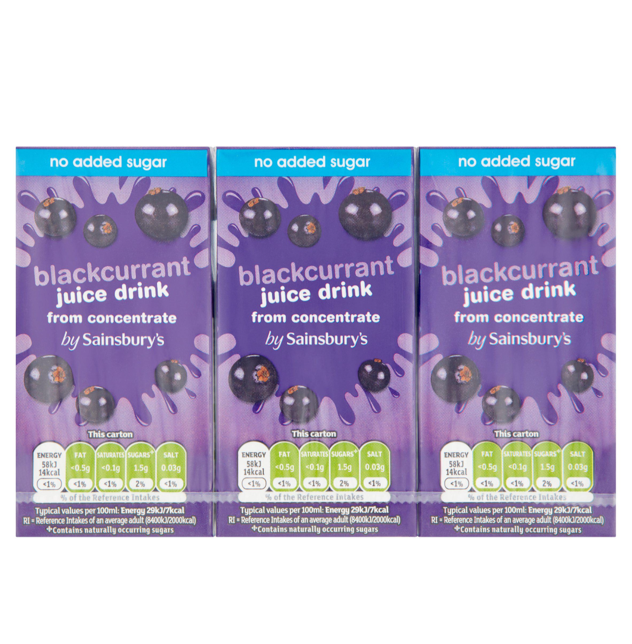 Blackcurrant Kids Juice x3
