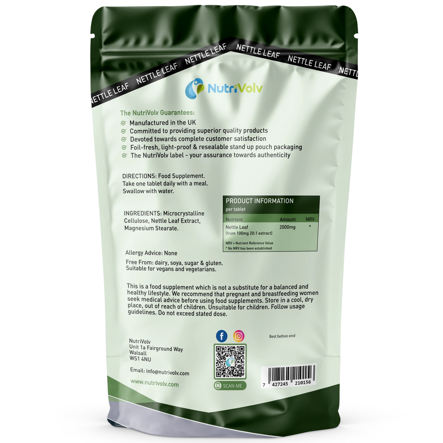 Nutrivolv Nettle Leaf