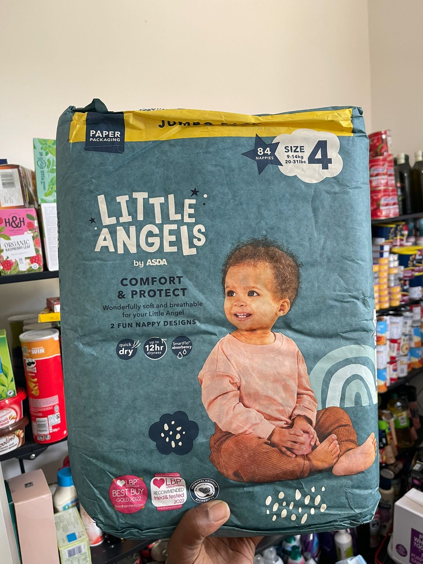 Little Angels Nappies Size 4 84pieces