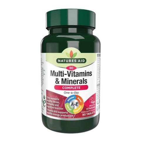Nature Aid Multivitamins &Minerals 90 tablets