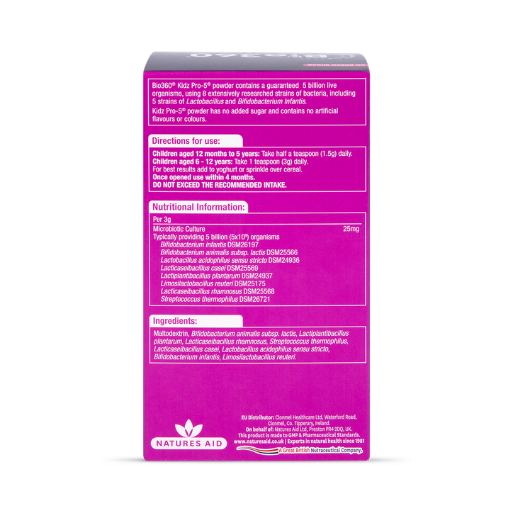 Bio360 kids probiotics (1 to 12years)