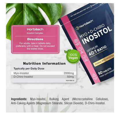 Horbaach Myo Inositol and D Chiro Inositol