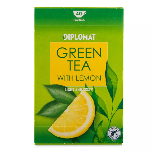 Diplomat Green Tea With Lemon 40 Tea Bags