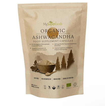 Ashwagandha Capsules | Organic | 1000mg per Serving