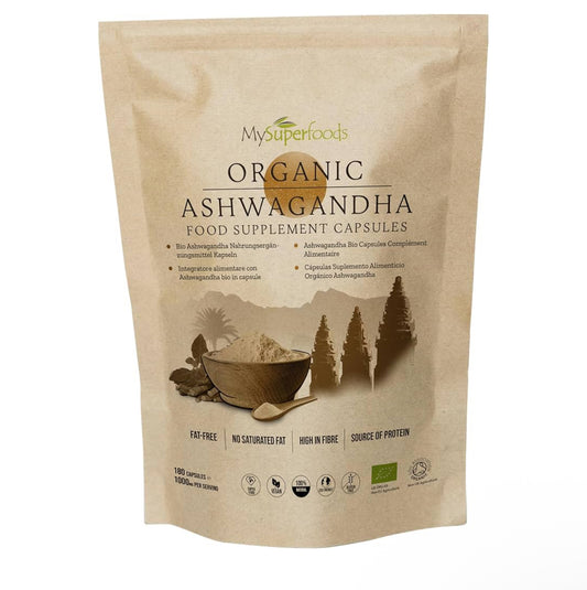 Ashwagandha Capsules | Organic | 1000mg per Serving