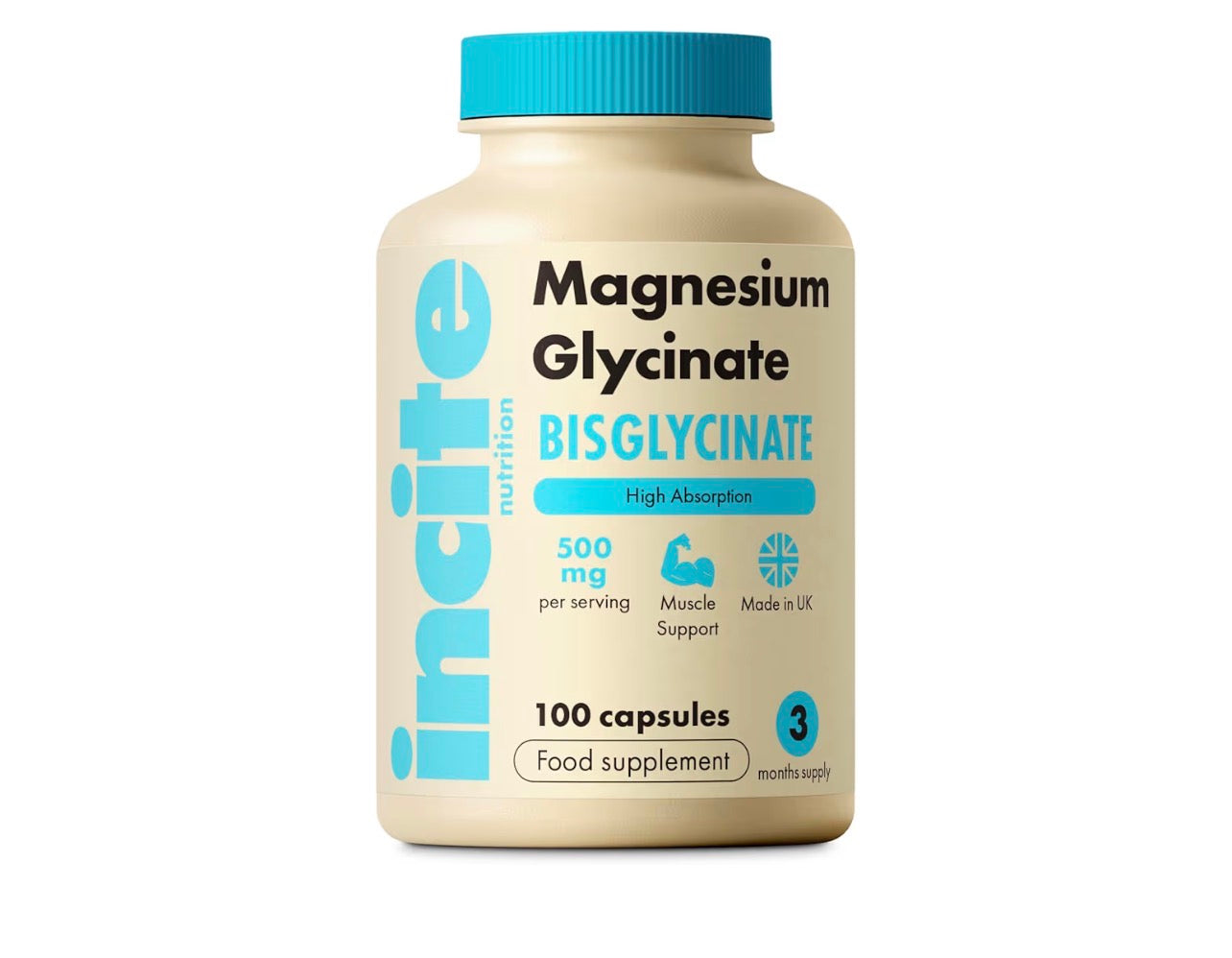 Incite Magnesium Glycinate 500mg