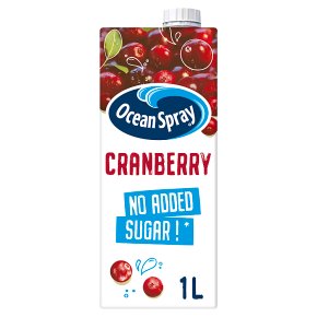 Ocean Spray 1L Cranberry Juice No Added Sugar