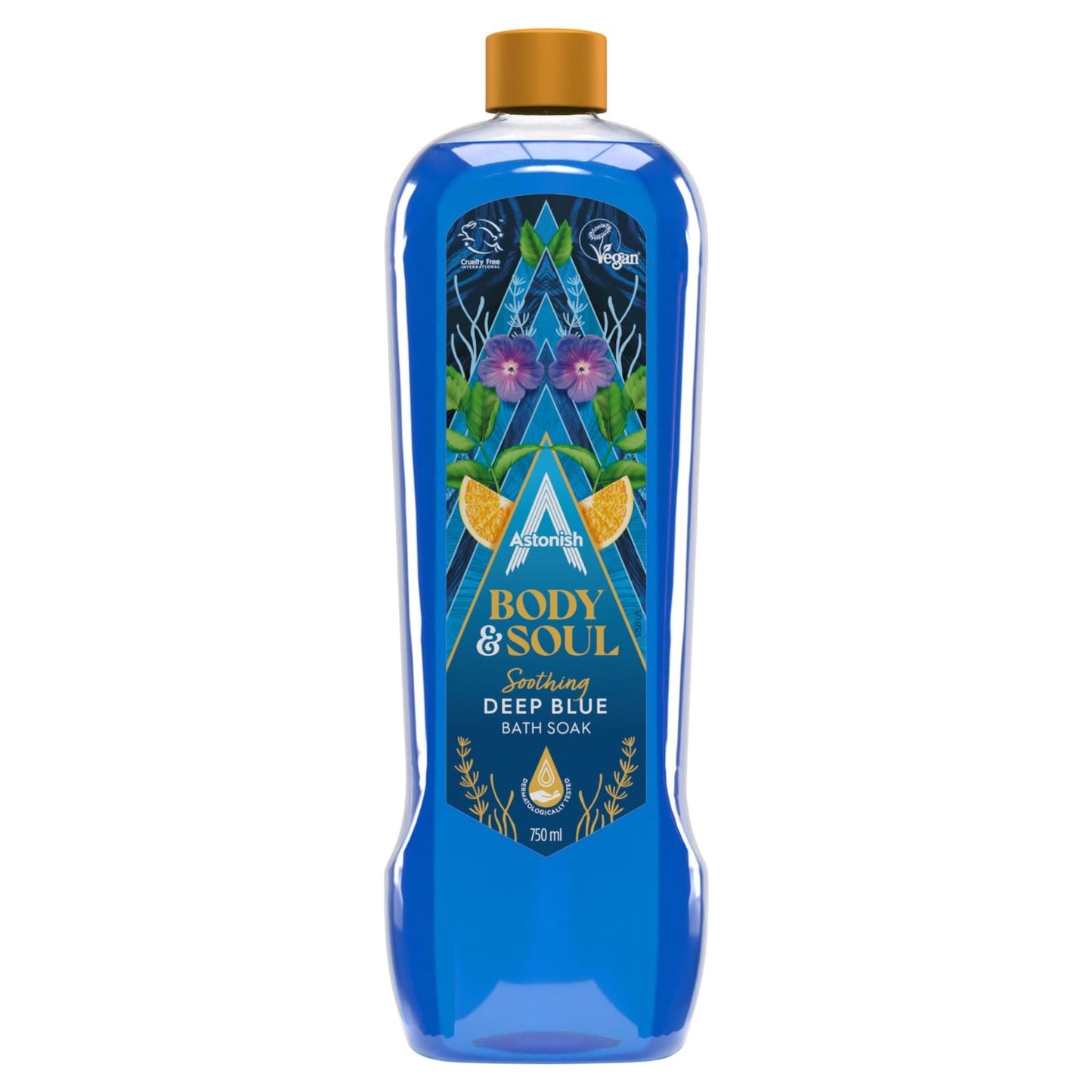 Astonish Body & Soul Deep Blue Bath Soap 750ml