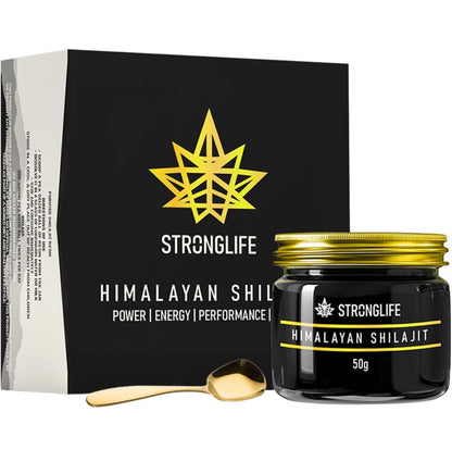 Shilajit Resin 50 Grams Stronglife Gold Grade Himalayan Shilajit