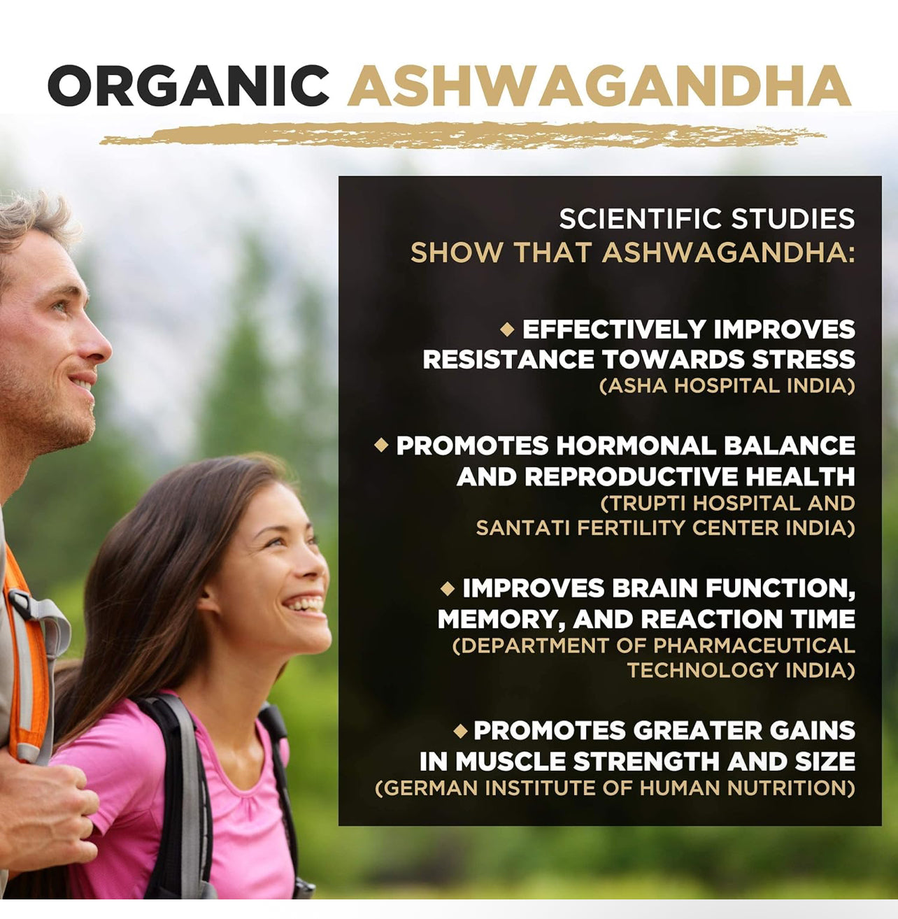 Ashwagandha Capsules | Organic | 1000mg per Serving