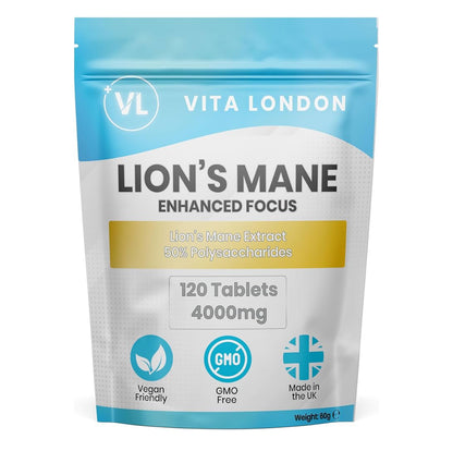 Lions Mane Supplement 4000mg | 2 Month Daily Supply