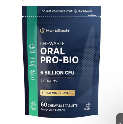 Horbaach Oral Biotics for Mouth 6 Billion CFU