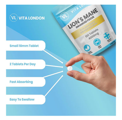 Lions Mane Supplement 4000mg | 2 Month Daily Supply