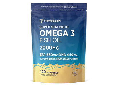 Horbaach Omega 3 Capsules High Strength 2000mg