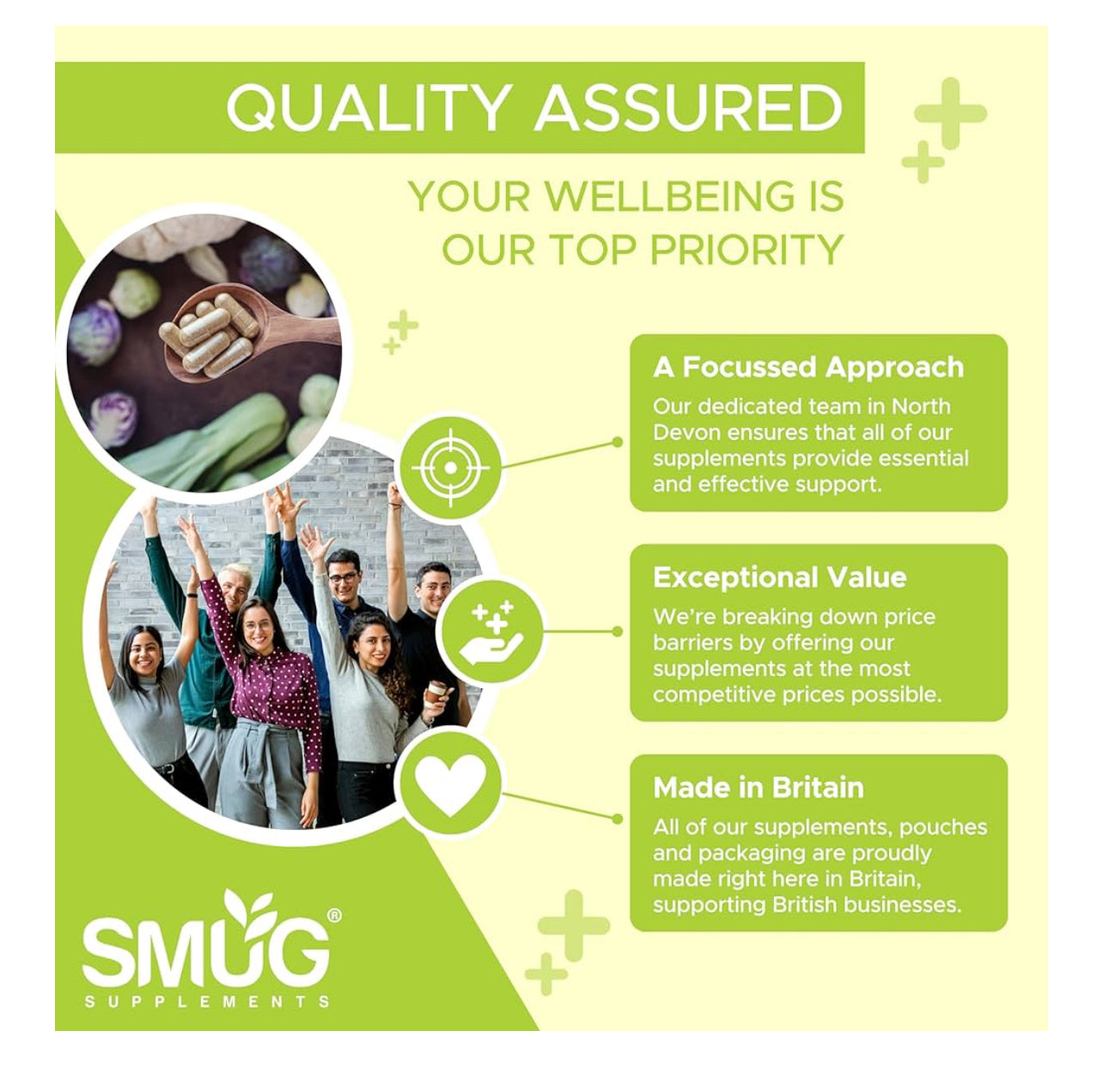 SMUG Supplements Berberine HCL British Made 98% Pure