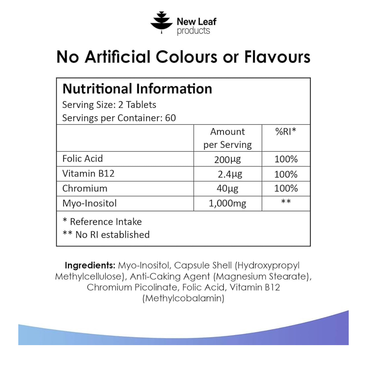 New Leaf Myo-Inositol PCOS Supplement