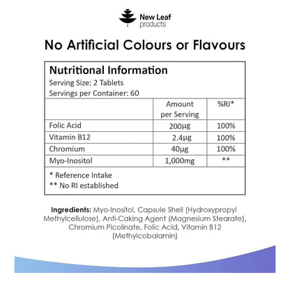 New Leaf Myo-Inositol PCOS Supplement