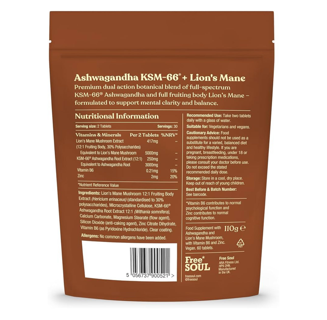 Ashwagandha KSM-66® + Lions Mane Complex