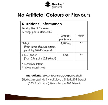 New Leaf Hymalayan Shilajit