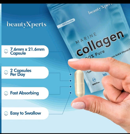 Beauty Xperts Marine Collagen with Biotin, Hyaluronuc Acid & Vitamin C