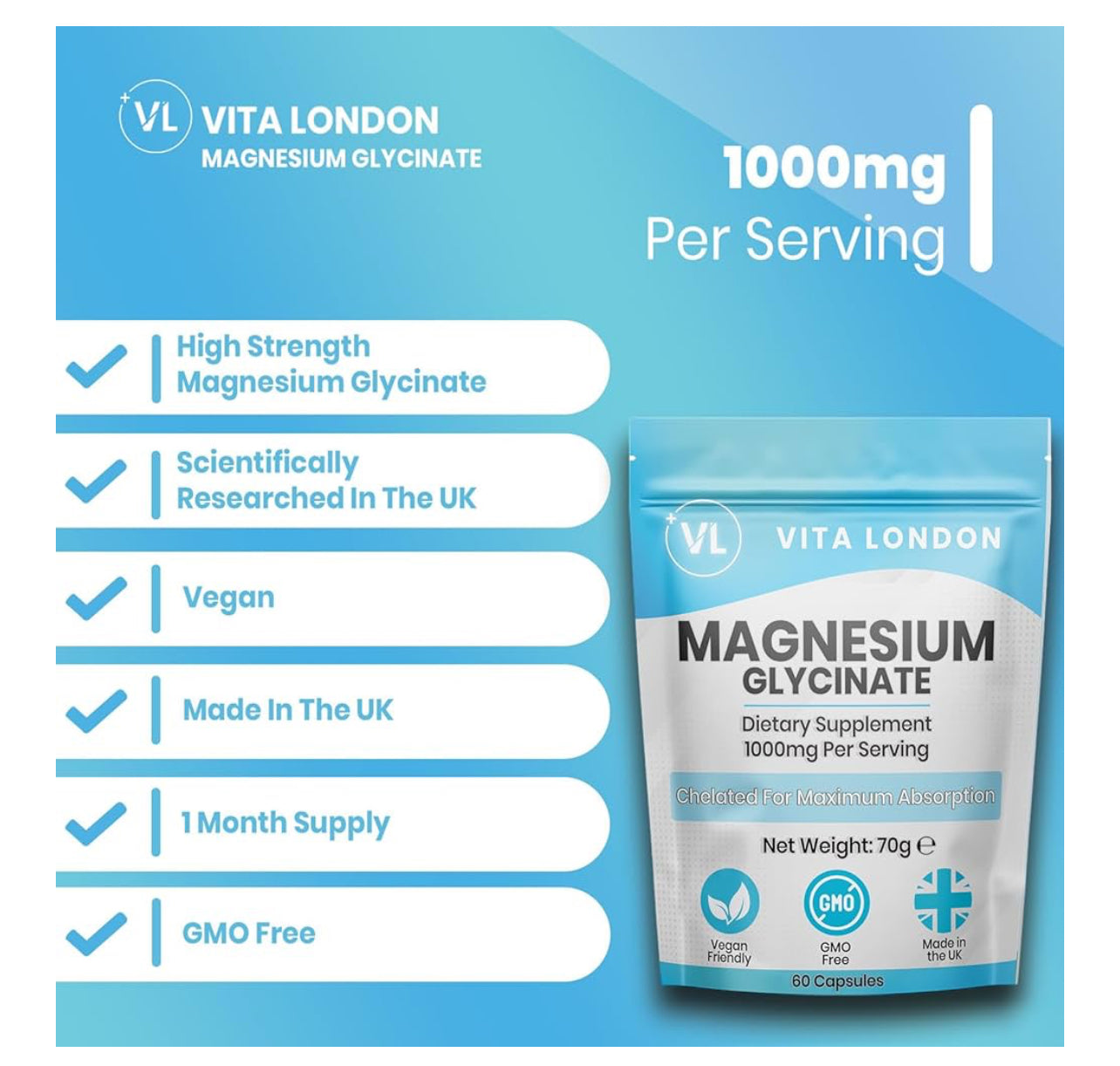 Magnesium Glycinate 1000mg