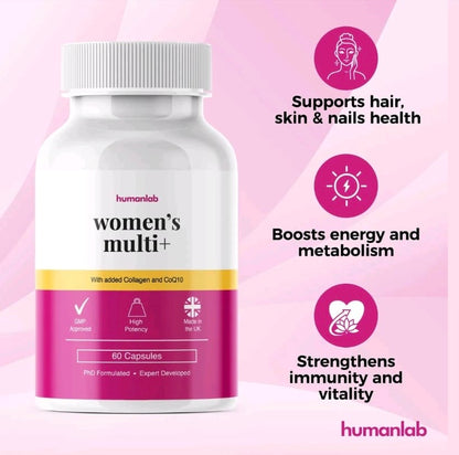 HumanLab Women’s Multivitamin + Collagen & CoQ10