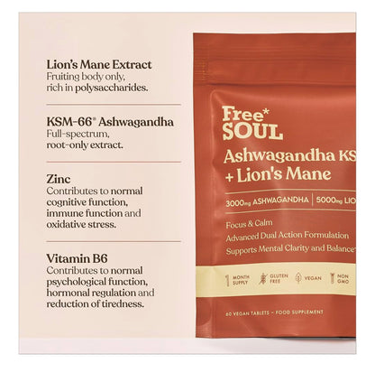 Ashwagandha KSM-66® + Lions Mane Complex