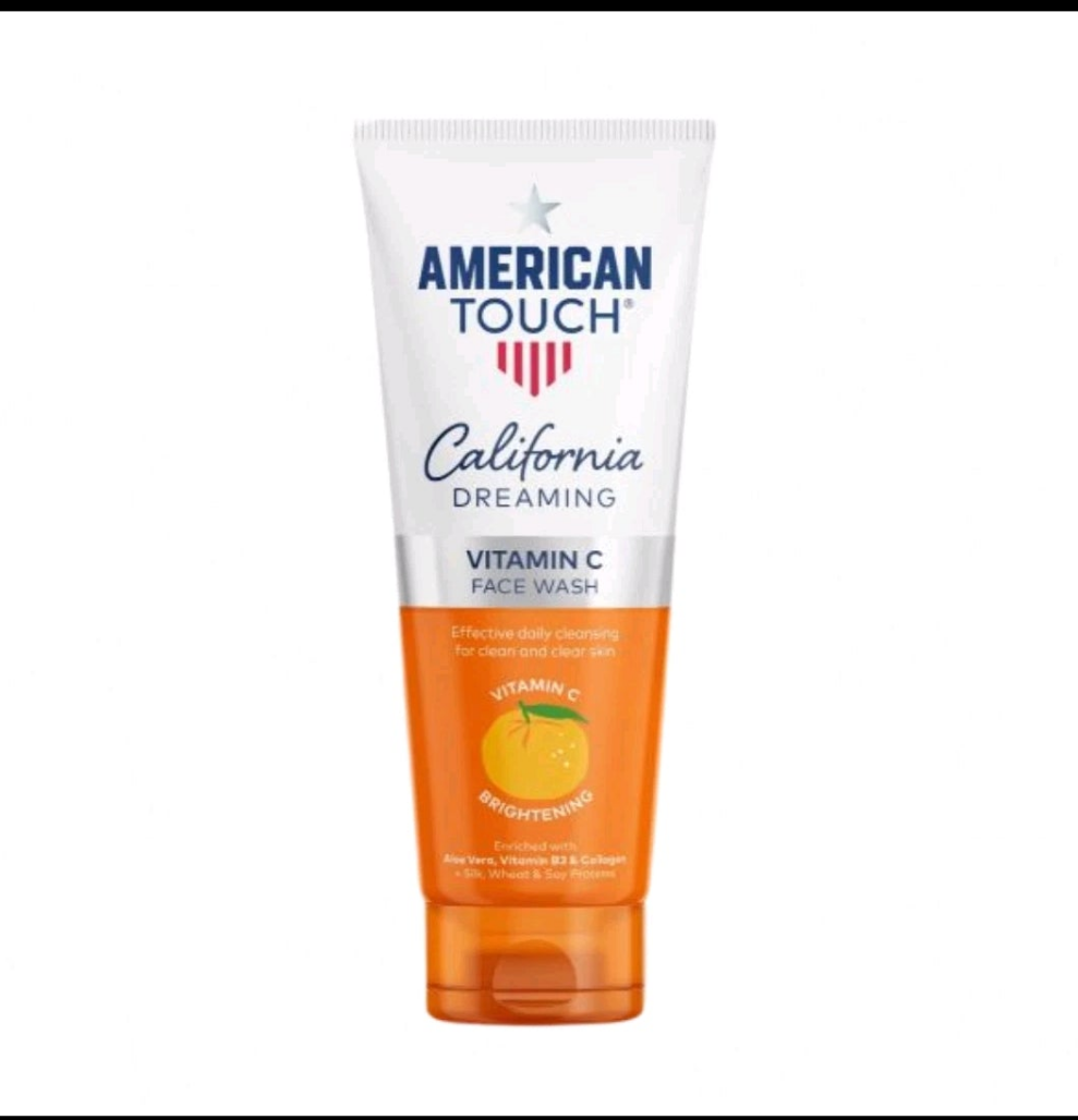 American Touch vitamin c face wash.