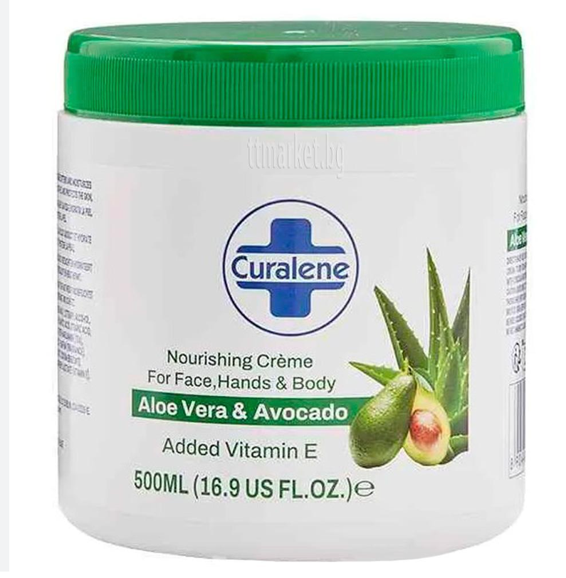 Curalene Aloe Vera & Avocado 500ml For Face,Hands & Body