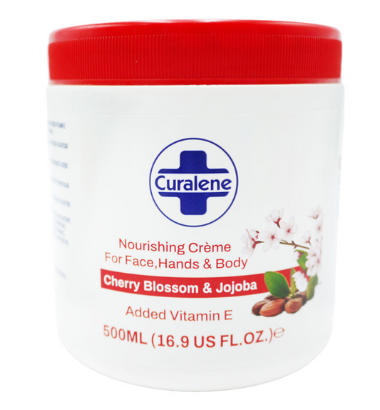 Curalene Cherry Blossom & Jojoba500ml For Face,Hands & Body With Added Vitamin E