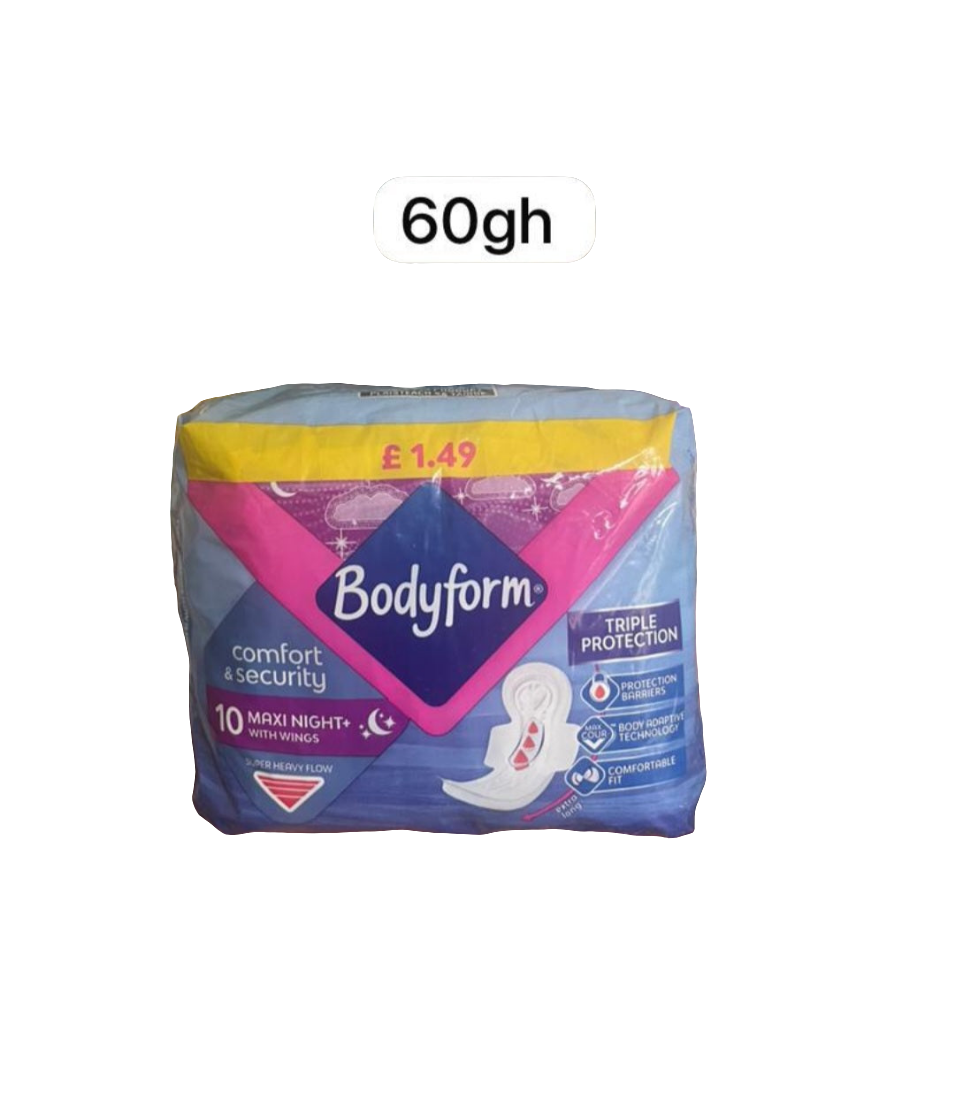 Bodyform Sanitary Pads 10maxi Night With Wings