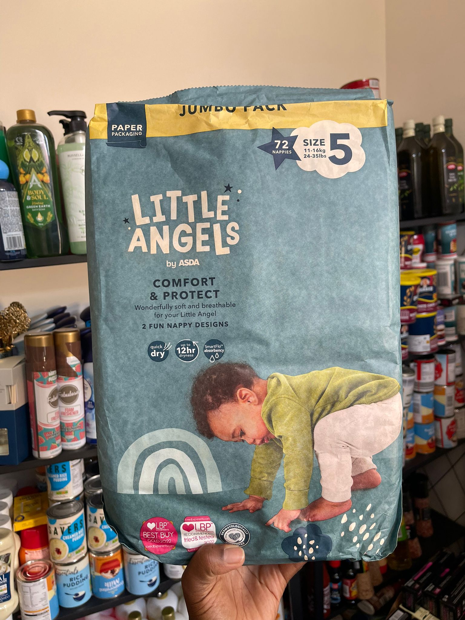 Little Angels Nappies Size5 72pieces – Globalaya