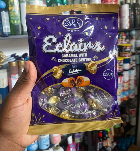 Éclair Caramel With Chocolate  filling