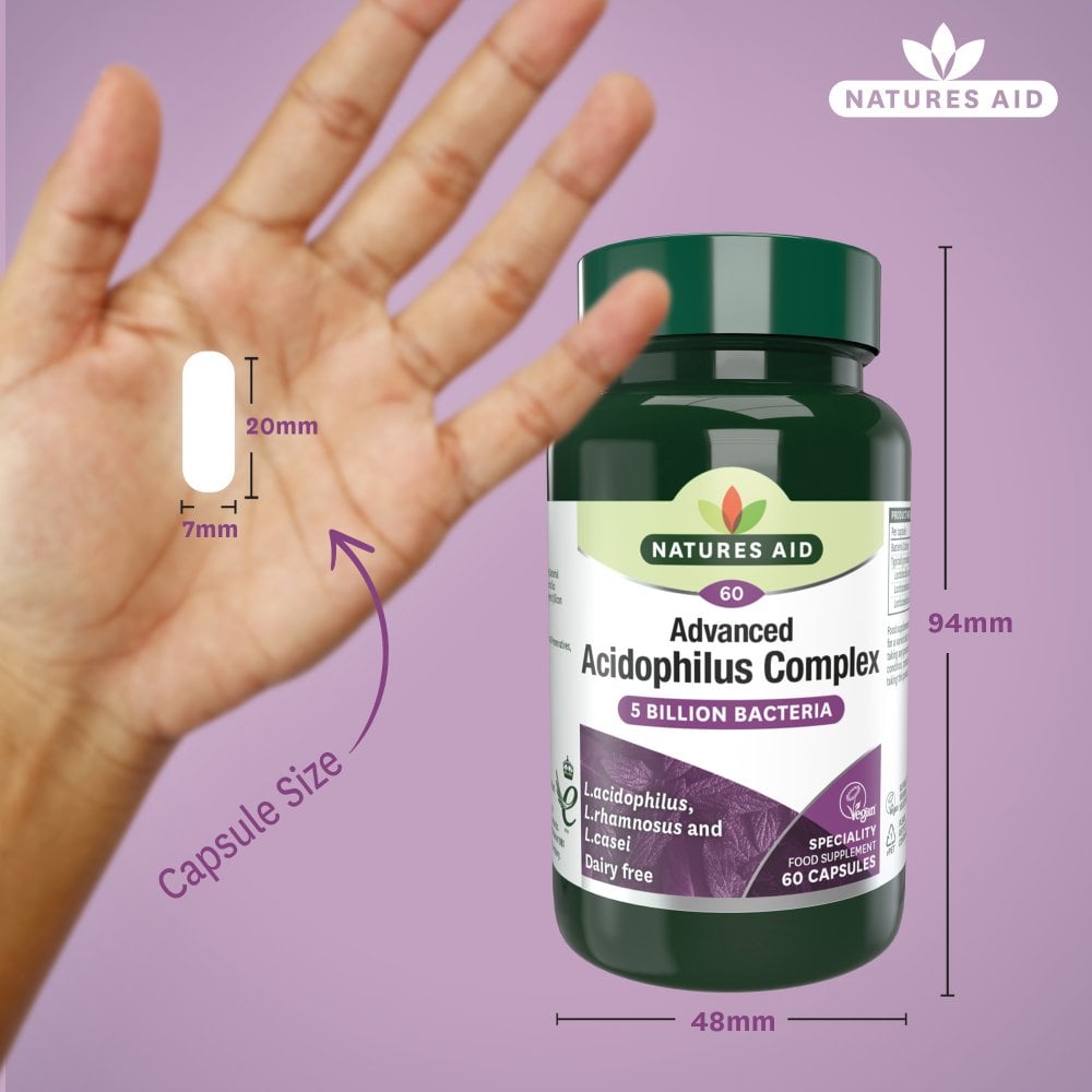 Natures Aid Acidophilus Complex, 5 Billion Bacteria