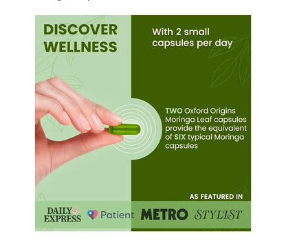 Oxford Origins Moringa Capsules.