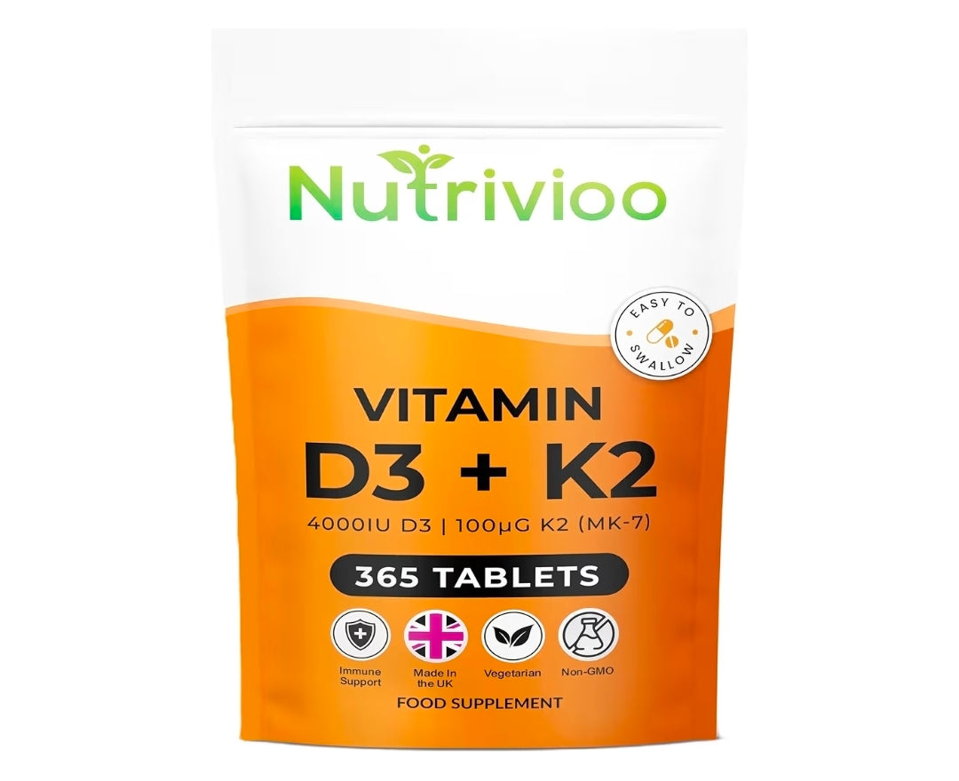 Nutrivioo vitamin d3+k2 Mk7