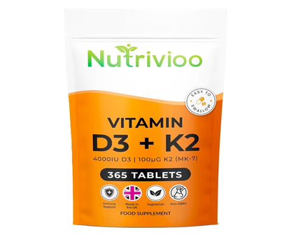 Nutrivioo vitamin d3+k2 Mk7