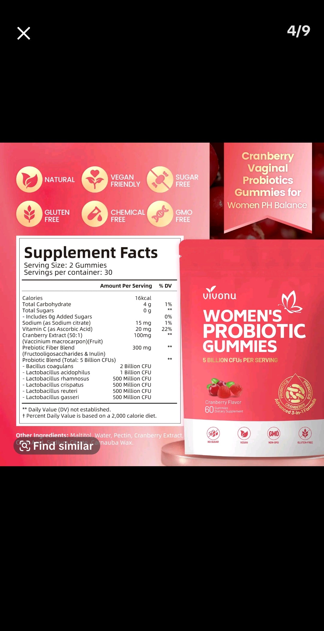 Vivonu Women's Probiotic Gummies