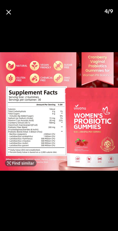 Vivonu Women's Probiotic Gummies