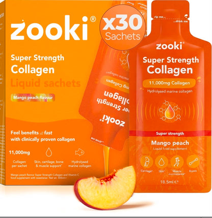 Zooki 11,000mg Super Strength Marine Collagen x30sachets