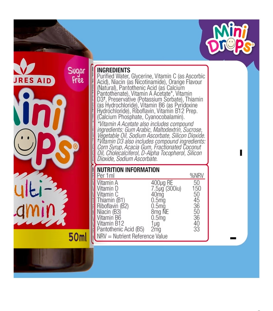 Nature Aid Multivitamins For Kids