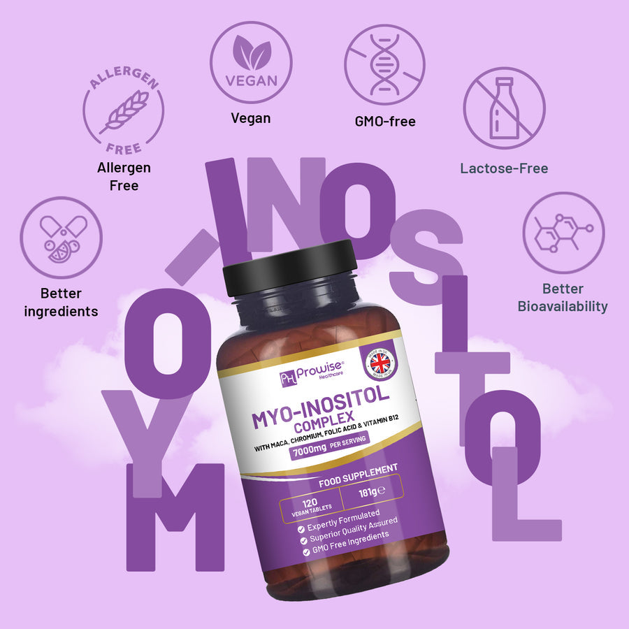 Prowise Healthcare Myo-Inositol Complex 120 Vegan Tablets 7000mg