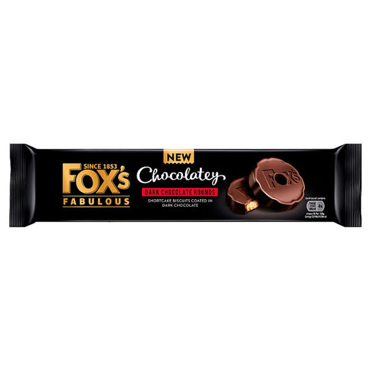 Fox's Fabulous Chocolatey dark chocolate rounds