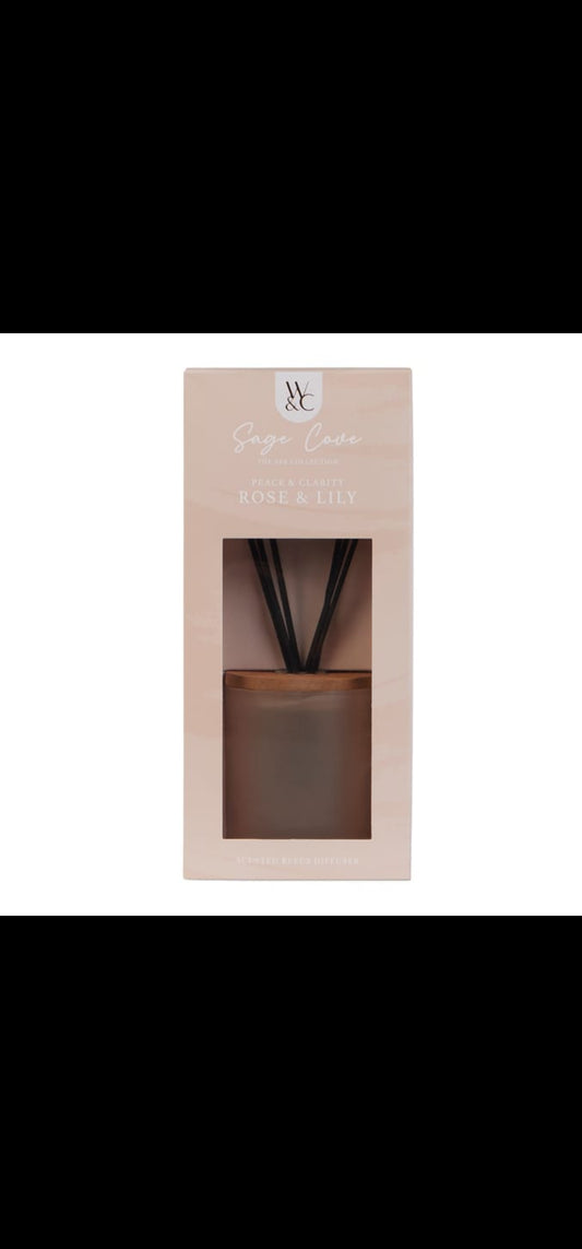 Sage Cove Reed Diffuserr Rose and Lily