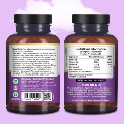Prowise Healthcare Myo-Inositol Complex 120 Vegan Tablets 7000mg